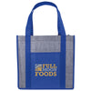 48-Hour Good Value Royal Laminated Heathered Non-Woven Grocery Tote