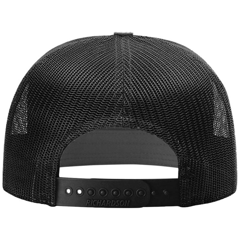 Richardson Black 7-Panel Trucker