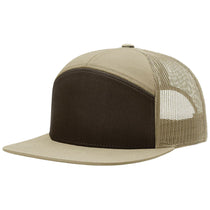 Richardson Brown/Khaki/Khaki 7-Panel Trucker