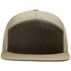 Richardson Brown/Khaki/Khaki 7-Panel Trucker