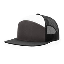 Richardson Charcoal/Black/White 7-Panel Trucker