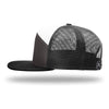 Richardson Charcoal/Black/White 7-Panel Trucker