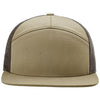 Richardson Pale Khaki/Brown 7-Panel Trucker