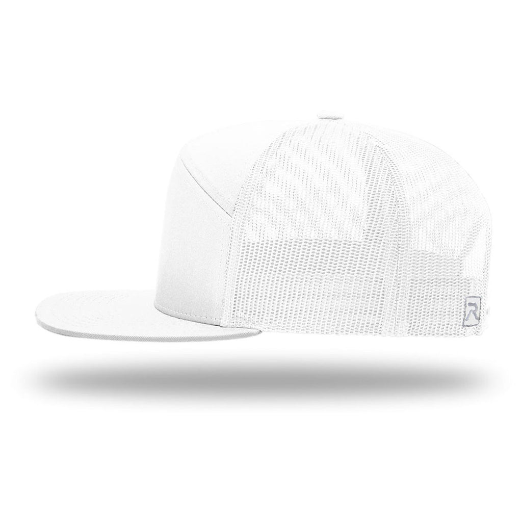Richardson White 7-Panel Trucker