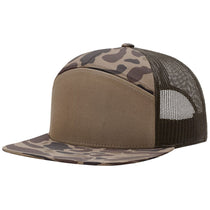 Richardson Bark Duck Camo/Brown Printed 7-Panel Trucker