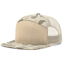 Richardson Harvest Duck Camo/Sandstone Printed 7-Panel Trucker