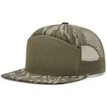 Richardson Mossy Oak Bottomland/Loden Printed 7-Panel Trucker