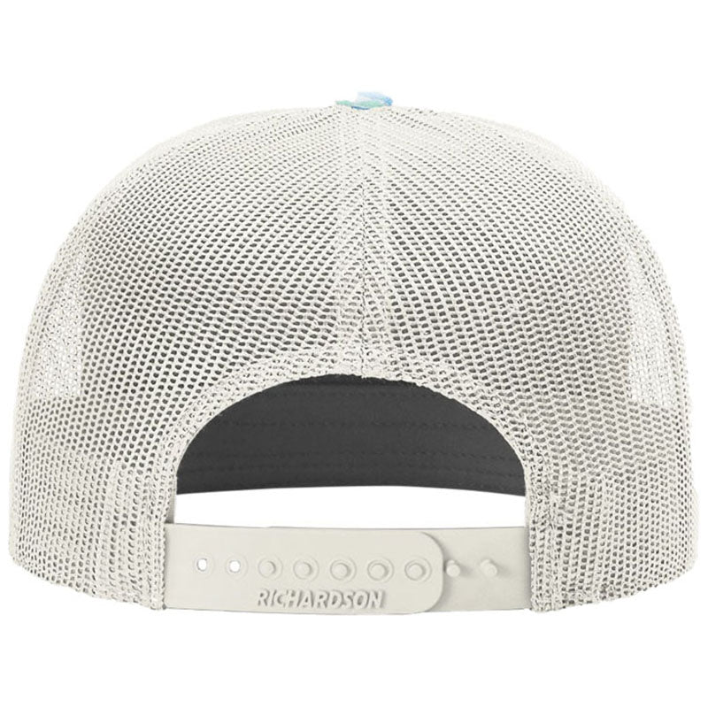 Richardson Saltwater Duck Camo/Ice Grey Printed 7-Panel Trucker