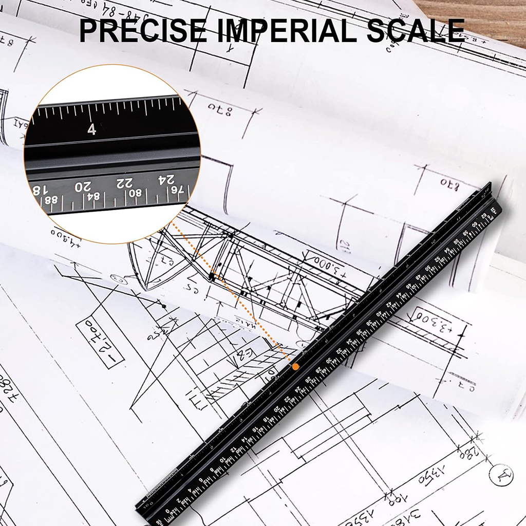 iPromotionPro Aluminum Alloy Architectural Scale Ruler