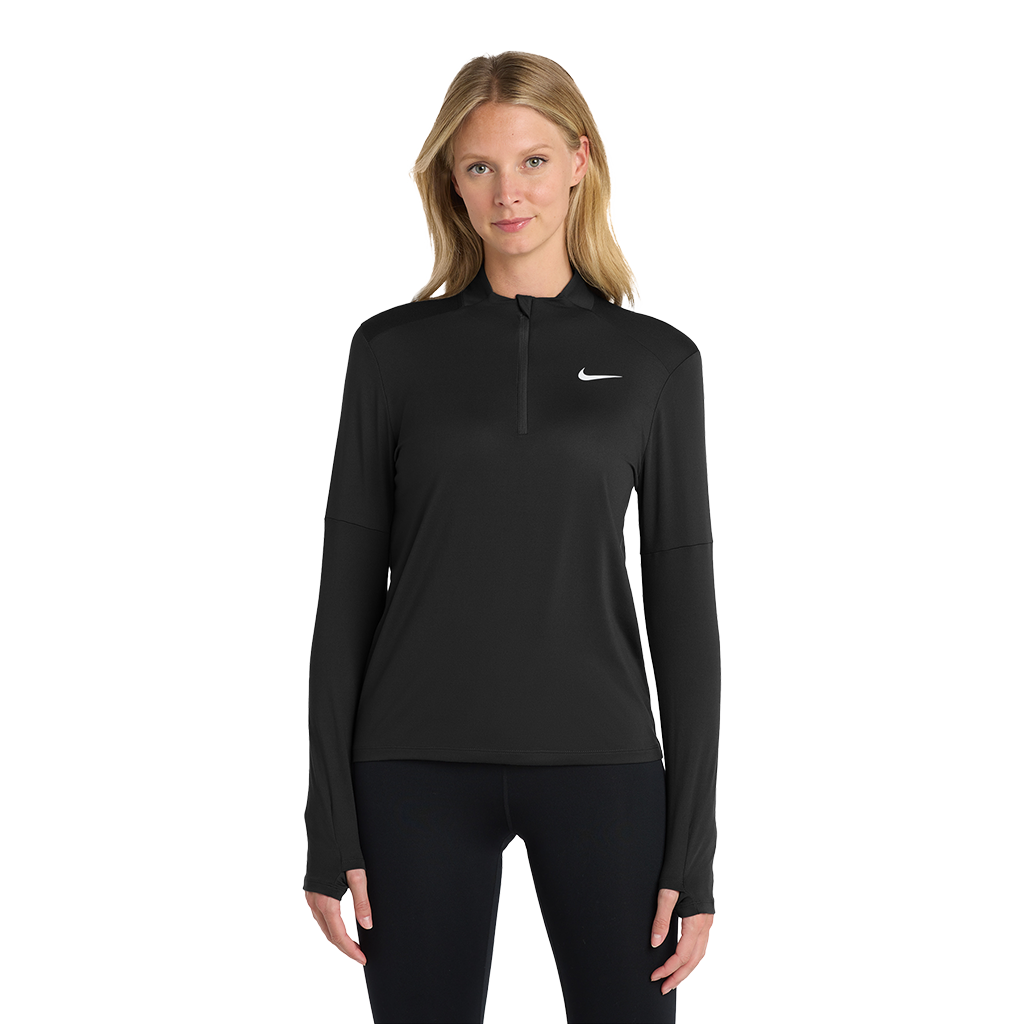 Nike Women's Black Dri-FIT Element 1/2 Zip Top