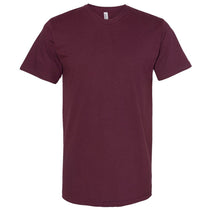 American Apparel Unisex Burgundy Fine Jersey Short-Sleeve T-Shirt