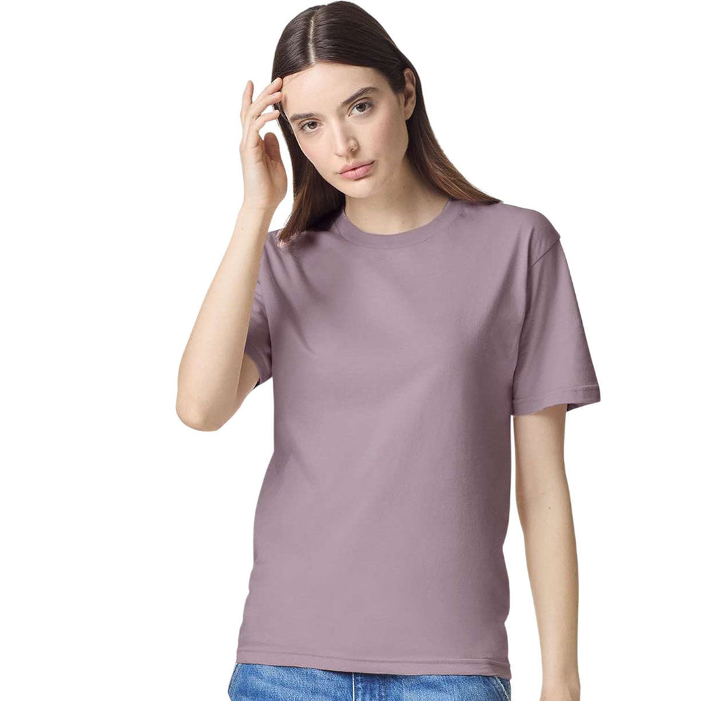 American Apparel Unisex Smokey Violet Fine Jersey Short-Sleeve T-Shirt