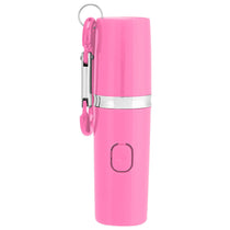 Hit Pink Rechargeable Portable Alarm And Flashlight With Carabiner Attachment