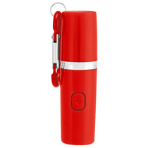 Hit Red Rechargeable Portable Alarm And Flashlight With Carabiner Attachment