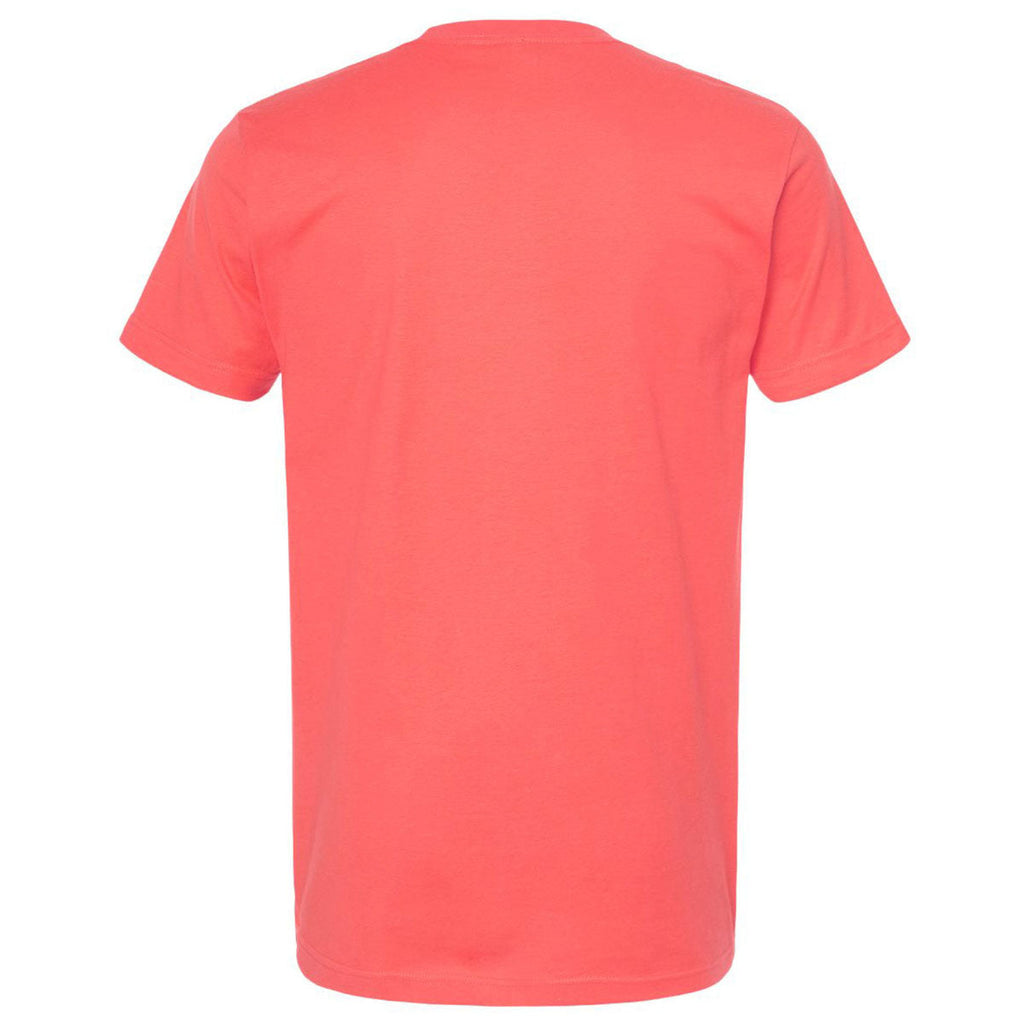 Tultex Unisex Bright Coral Fine Jersey T-Shirt