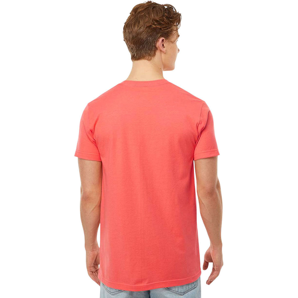 Tultex Unisex Bright Coral Fine Jersey T-Shirt