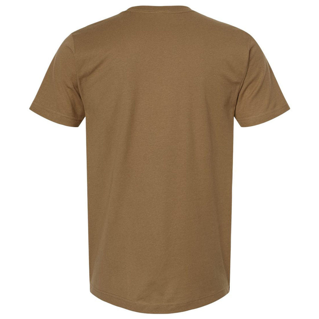 Tultex Unisex Desert Brown Fine Jersey T-Shirt
