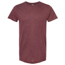 Tultex Unisex Heather Burgundy Fine Jersey T-Shirt