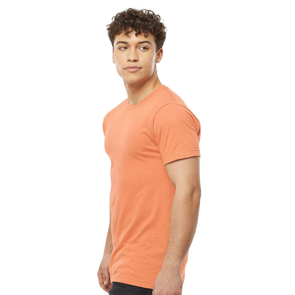 Tultex Unisex Heather Cantaloupe Fine Jersey T-Shirt