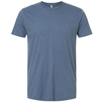 Tultex Unisex Heather Indigo Blue Fine Jersey T-Shirt