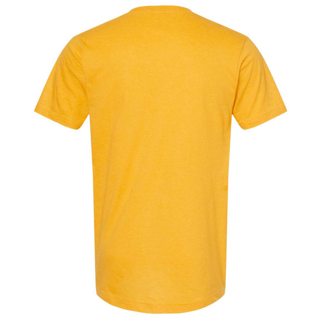 Tultex Unisex Heather Mellow Yellow Fine Jersey T-Shirt
