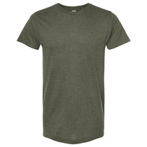 Tultex Unisex Heather Military Green Fine Jersey T-Shirt
