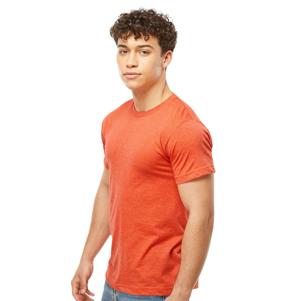 Tultex Unisex Heather Orange Fine Jersey T-Shirt