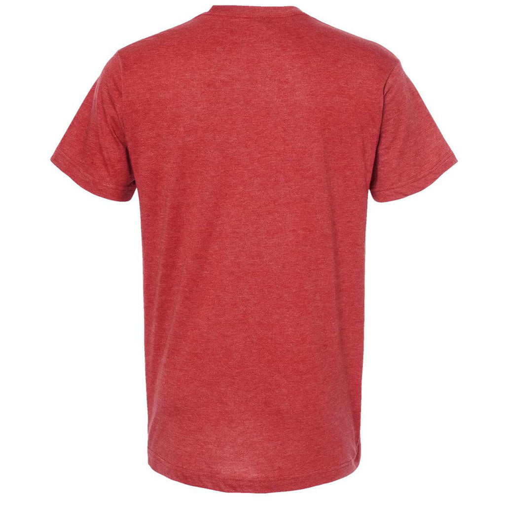 Tultex Unisex Heather Red Fine Jersey T-Shirt