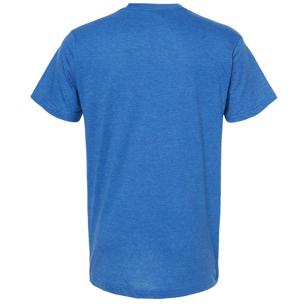 Tultex Unisex Heather Turquoise Fine Jersey T-Shirt
