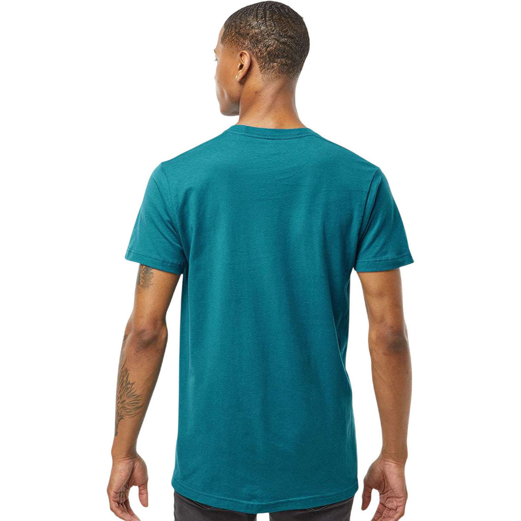 Tultex Unisex Teal Fine Jersey T-Shirt