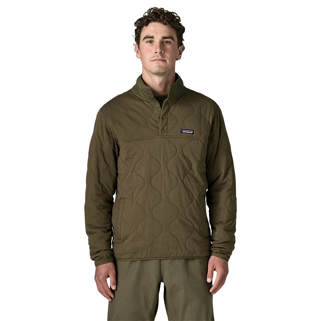 Patagonia Men's Basin Green Daily Quilted Snap-T Pullover