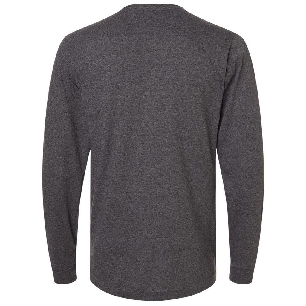 Tultex Unisex Heather Charcoal Fine Jersey Long Sleeve T-Shirt
