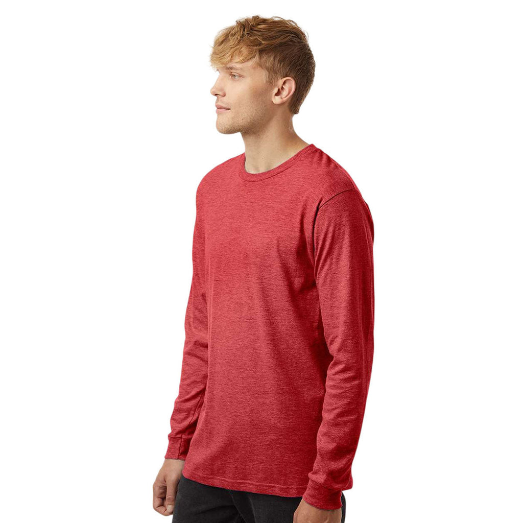 Tultex Unisex Heather Red Fine Jersey Long Sleeve T-Shirt