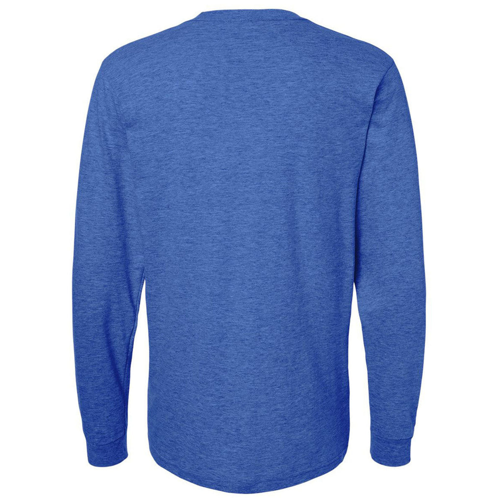Tultex Unisex Heather Royal Fine Jersey Long Sleeve T-Shirt