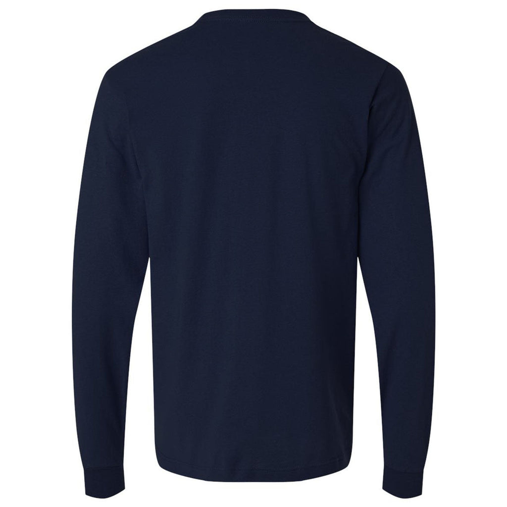 Tultex Unisex Navy Fine Jersey Long Sleeve T-Shirt