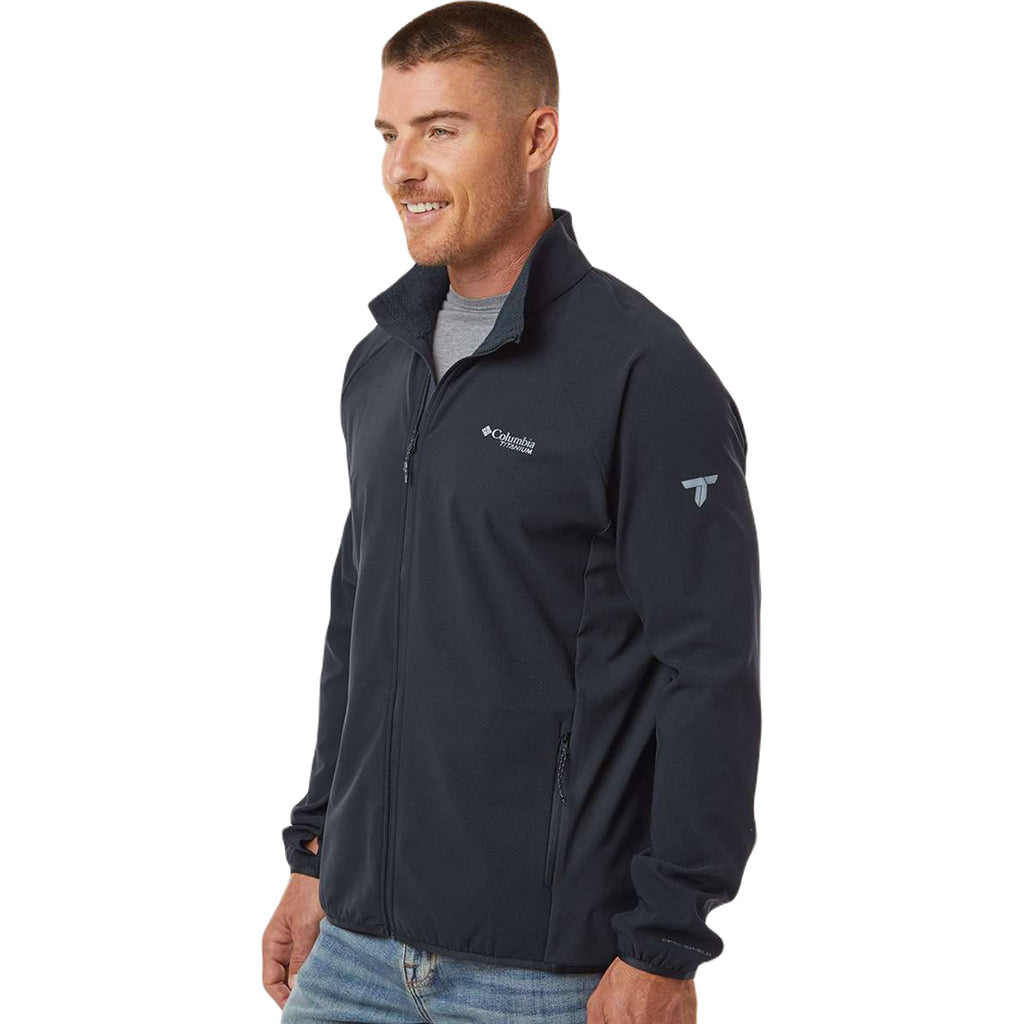 Columbia Men's Black Spectre Ridge Tech Fleece Full-Zip Jacket