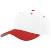 Richardson White/White/Red Pro Twill Snapback