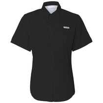 Columbia Women's Black PFG Tamiami Short Sleeve Shirt