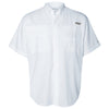 Columbia Men's White PFG Tamiami Short Sleeve Shirt