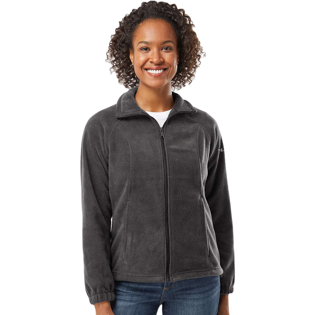 Columbia Women's Charcoal Heather Benton Springs Fleece Full-Zip Jacket