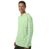 Columbia Men's Key West/Cool Grey PFG Terminal Tackle Hooded Long Sleeve T-Shirt