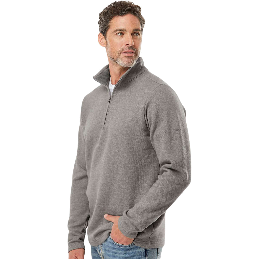 Columbia Men's Boulder Heather Great Hart Mountain III Half-Zip Pullover