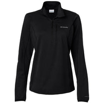 Columbia Women's Black Essential Hike Grid Fleece Half-Zip Pullover