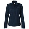 Columbia Women's Collegiate Navy Essential Hike Grid Fleece Half-Zip Pullover