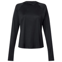 Columbia Women's Black/Cool Grey PFG Tidal Tee Hooded Long Sleeve