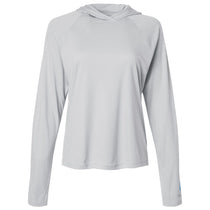 Columbia Women's Cool Grey/Vivid Blue PFG Tidal Tee Hooded Long Sleeve