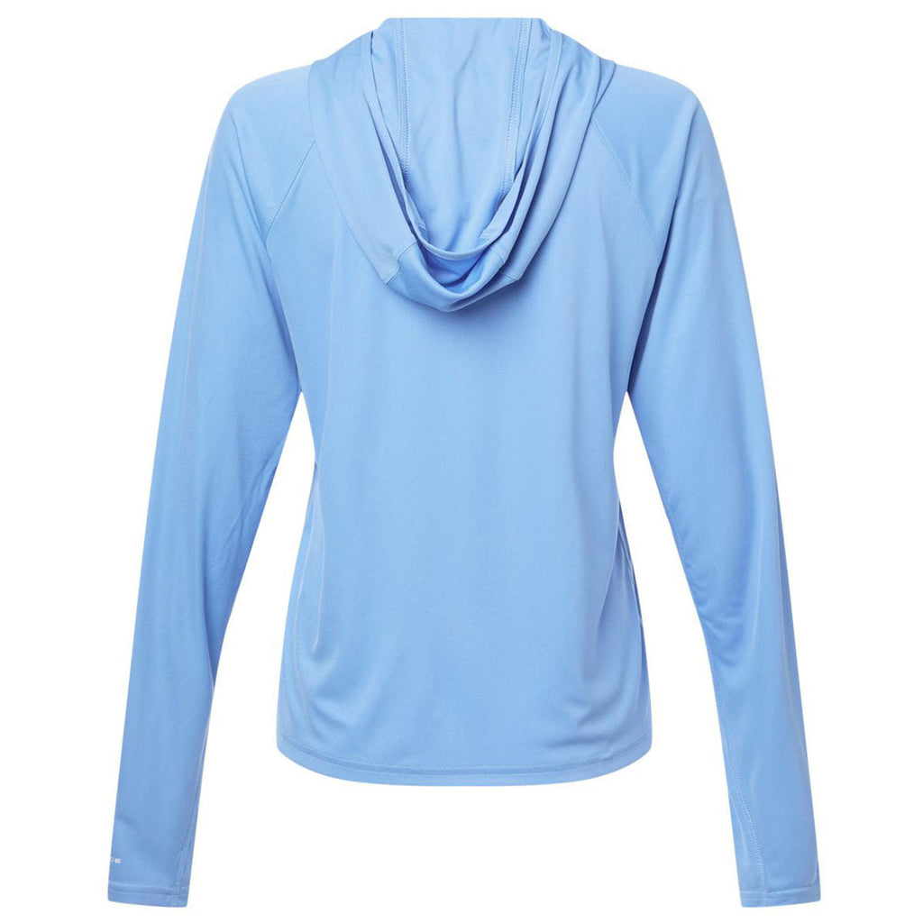 Columbia Women's White Cap/White PFG Tidal Tee Hooded Long Sleeve