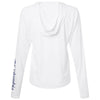 Columbia Women's White/Nightshade PFG Tidal Tee Hooded Long Sleeve
