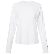 Columbia Women's White/Nightshade PFG Tidal Tee Hooded Long Sleeve