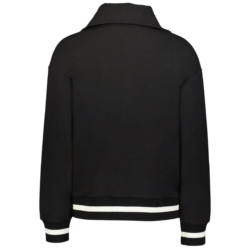 Holloway Women's Black/Vanilla Heritage Prep Quarter-Zip Pullover